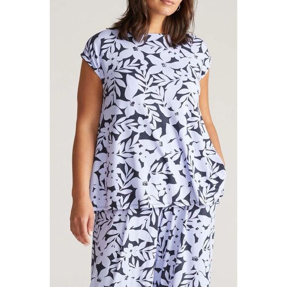 Universal Standard Heatwave Divine Jersey Top Lilac Petal Palette Size Small (14 - Picture 1 of 8